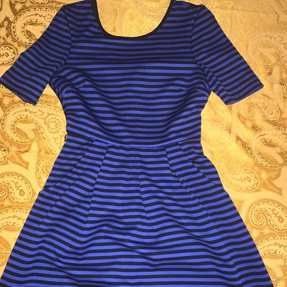 Stripped Blue Dress with Pockets! 💙